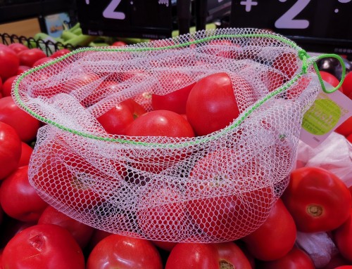 Fruit and vegetable mesh produce bags